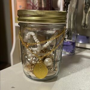 MYSTERY JAR (earring, bracelets, necklaces, hoops, gold/silver, beaded, pearls.